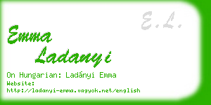 emma ladanyi business card